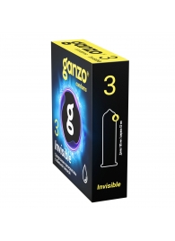 Супертонкие презервативы Ganzo Invisible - 3 шт. - Ganzo - купить с доставкой в Орске