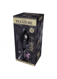 Серебристая анальная втулка Mini Metal Butt Plug Size M с розовым кристаллом - Adrien Lastic в Орске Серебристая анальная втулка Mini Metal Butt Plug Size M с розовым кристаллом - Adrien Lastic