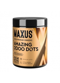 Точечные презервативы MAXUS 2000 Amazing Dots с железным кейсом - 12 шт. - Maxus - купить с доставкой в Орске