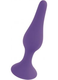 Фиолетовая анальная втулка Silcone Purple Plug Small - 10 см. - Boys of Toys в Орске Фиолетовая анальная втулка Silcone Purple Plug Small - 10 см. - Boys of Toys