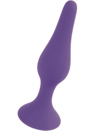 Фиолетовая анальная втулка Silcone Purple Plug Large - 12,5 см. - Boys of Toys в Орске Фиолетовая анальная втулка Silcone Purple Plug Large - 12,5 см. - Boys of Toys