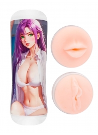 Двусторонний мастурбатор аниме - ротик и вагина - Tokyo Style - в Орске купить с доставкой