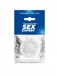 Эрекционное кольцо с мягкой стимулирующей насадкой - Sex Expert - в Орске купить с доставкой