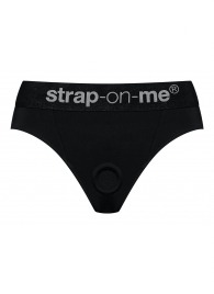 Черные трусики для насадок Heroine Lingerie Harness - size XL - Strap-on-me - купить с доставкой в Орске