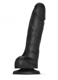 Черный фаллоимитатор Sliding Skin Realistic Dildo XXL с подвижной кожей - 20 см. - Strap-on-me