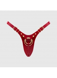 Красный пояс для фиксации насадок Strap-On-Me Leatherette Harness Fabulous - Strap-on-me - купить с доставкой в Орске