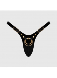 Черный пояс для фиксации насадок Strap-On-Me Leatherette Harness Fabulous - Strap-on-me - купить с доставкой в Орске