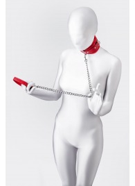 Красный ошейник с подкладкой из меха - ToyFa - купить с доставкой в Орске