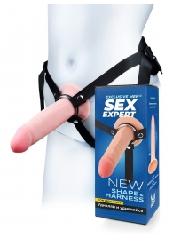 Мужской полый страпон на регулируемых ремнях - 18,5 см. - Sex Expert - купить с доставкой в Орске