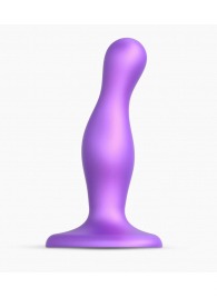 Фиолетовая насадка Strap-On-Me Dildo Plug Curvy size S - Strap-on-me - купить с доставкой в Орске