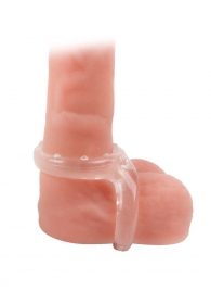 Прозрачное двойное эрекционное кольцо - Sex Expert - в Орске купить с доставкой