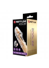 Прозрачная насадка на пенис Booker - 8 см. - Baile - в Орске купить с доставкой