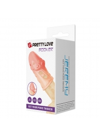 Телесная насадка на пенис Booker - 8 см. - Baile - в Орске купить с доставкой