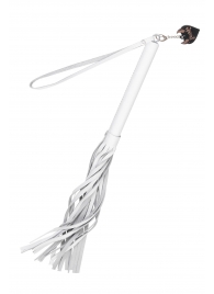 Белая кожаная плеть - 50 см. - Pecado - купить с доставкой в Орске