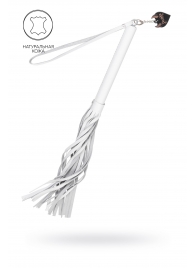 Белая кожаная плеть - 50 см. - Pecado - купить с доставкой в Орске