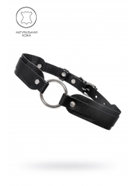 Черный кожаный чокер-ошейник со скруглёнными углами - Pecado - купить с доставкой в Орске