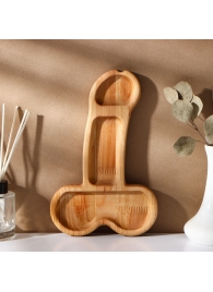 Деревянное блюдо для подачи в форме члена (25 х 16,5 х 1,7 см) - Сима-Ленд - купить с доставкой в Орске