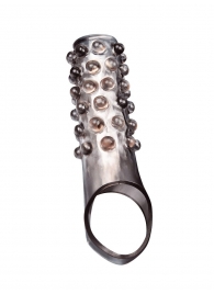 Дымчатая насадка на пенис с выпуклостями - 11 см. - Sex Expert - в Орске купить с доставкой