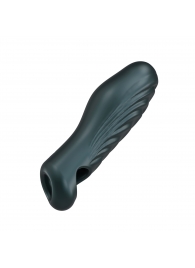 Серая силиконовая насадка на пенис с подхватом Manwan Ryzer - Manwan - в Орске купить с доставкой