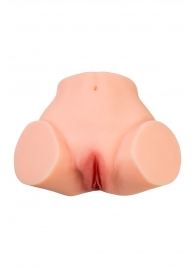Телесный реалистичный мастурбатор-полуторс с 2 любовными входами - No Name - в Орске купить с доставкой