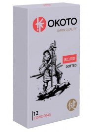 Точечные презервативы OKOTO Dotted - 12 шт. - Sitabella - купить с доставкой в Орске