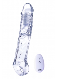 Прозрачная насадка-удлинитель Length Enhancer With Bullet с подхватом - 22,3 см. - NMC - в Орске купить с доставкой