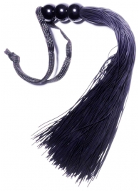 Черная силиконовая плетка - 25,4 см. - Boys of Toys - купить с доставкой в Орске