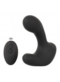 Черная анальная вибропробка с функцией расширения RC Butt Plug with 3 functions - Orion - в Орске купить с доставкой