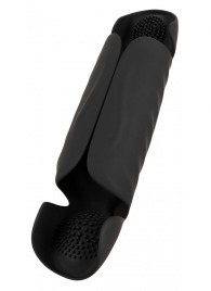 Черный вибромастурбатор с трехточечной стимуляцией Penis Trainer with 3 Point Stimulation - Orion - в Орске купить с доставкой