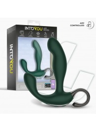 Зеленый вибромассажёр простаты Greeny - 12,8 см. - Intoyou - в Орске купить с доставкой