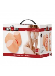 Телесный мастурбатор Liora с 2 любовными тоннелями - Baile - в Орске купить с доставкой