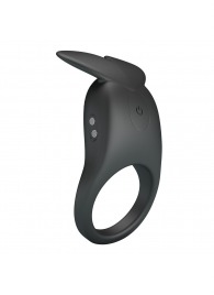 Черное перезаряжаемое виброкольцо Carlton - Baile - в Орске купить с доставкой