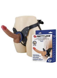 Поясной страпон Wells: трусики в форме бабочки и фаллоимитатор-насадка - Baile - купить с доставкой в Орске