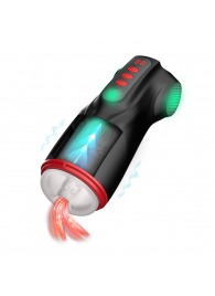 Интерактивный мастурбатор Raven с вакуумом, вибрацией и подсветкой - Shots Media BV - в Орске купить с доставкой