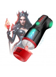 Интерактивный мастурбатор Raven с вакуумом, вибрацией и подсветкой - Shots Media BV - в Орске купить с доставкой