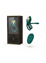 Зеленое эрекционное виброкольцо Bayek с пультом ДУ - Zalo - в Орске купить с доставкой