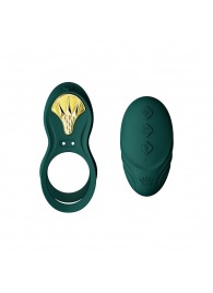 Зеленое эрекционное виброкольцо Bayek с пультом ДУ - Zalo - в Орске купить с доставкой