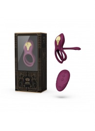 Фиолетовое эрекционное виброкольцо Bayek с пультом ДУ - Zalo - в Орске купить с доставкой