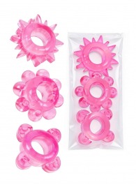Комплект из 3 розовых эрекционных колец - Erowoman-Eroman - в Орске купить с доставкой