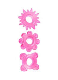 Комплект из 3 розовых эрекционных колец - Erowoman-Eroman - в Орске купить с доставкой