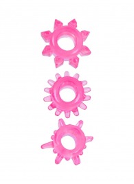 Комплект из трех розовых эрекционных колец - Erowoman-Eroman - в Орске купить с доставкой