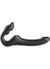 Черный безремневой страпон с 3 моторами - Ibiza - купить с доставкой в Орске