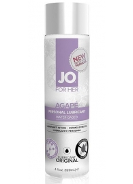 Женский лубрикант на водной основе JO AGAPE LUBRICANT ORIGINAL - 120 мл. - System JO - купить с доставкой в Орске Женский лубрикант на водной основе JO AGAPE LUBRICANT ORIGINAL - 120 мл. - System JO - купить с доставкой в Орске