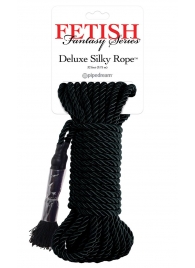 Черная веревка для фиксации Deluxe Silky Rope - 9,75 м. - Pipedream - купить с доставкой в Орске