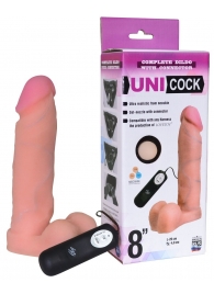 Фаллическая насадка Харнесс UNICOCK 8  с вибрацией - 20 см. - LOVETOY (А-Полимер) - купить с доставкой в Орске
