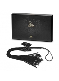 Чёрная плётка Lilly Whip Bijoux - Bijoux Indiscrets - купить с доставкой в Орске