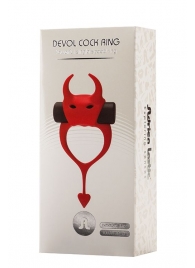 Красное эрекционное кольцо в форме дьяволенка DEVOL COCKRING - Adrien Lastic - в Орске купить с доставкой