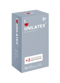 Презервативы с точками Unilatex Dotted - 12 шт. + 3 шт. в подарок - Unilatex - купить с доставкой в Орске