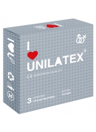 Презервативы с точками Unilatex Dotted - 3 шт. - Unilatex - купить с доставкой в Орске