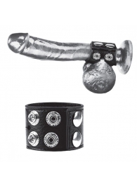 Ремень на член и мошонку 1.5  Cock Ring With Ball Strap - BlueLine - купить с доставкой в Орске